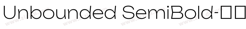 Unbounded SemiBold字体转换